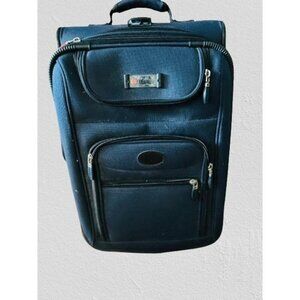 DESLEY Expandable Carry-On Suitcase 2 Wheeled Luggage  22"